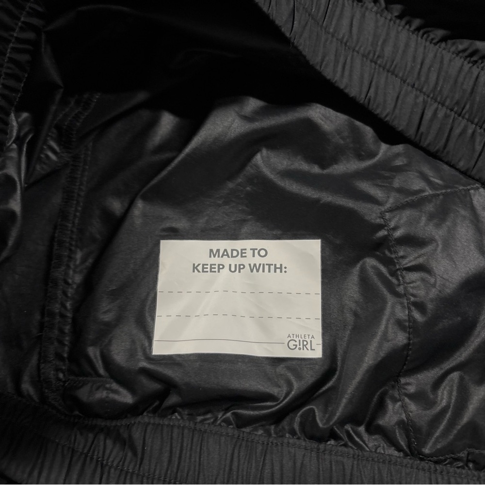 Athleta Girl Allison Felix Black Windbreaker Jacket Youth L 12 - Picture 12 of 12